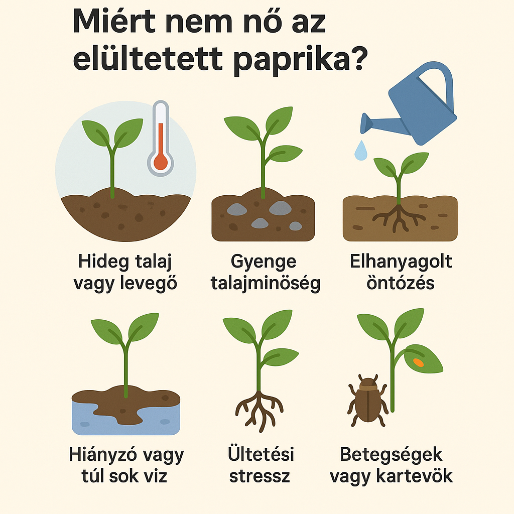 Miért nem nő a paprikám?