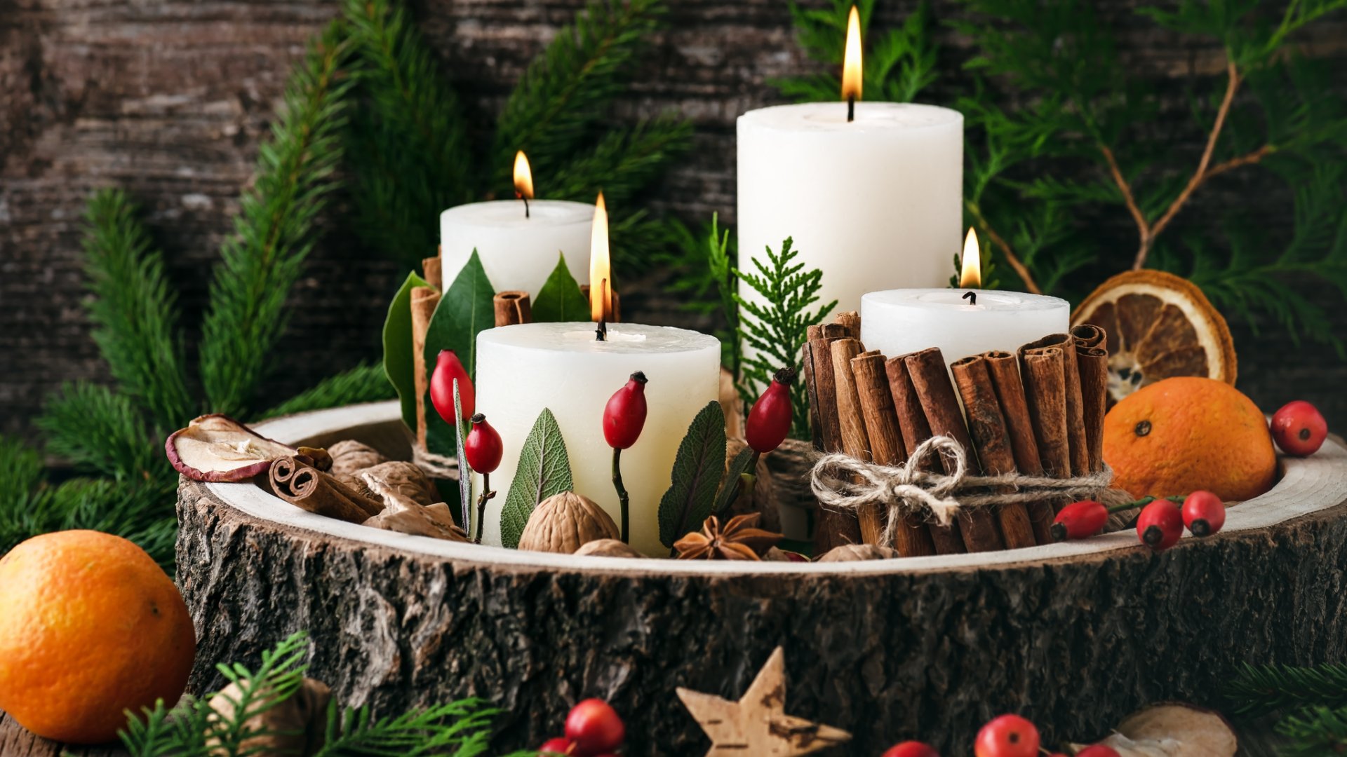 Meseszép adventi koszorú