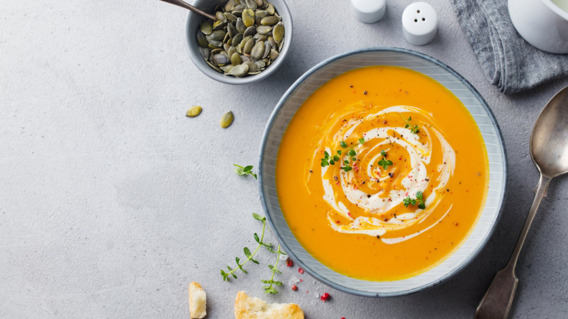 sütőtökkrémleves recept