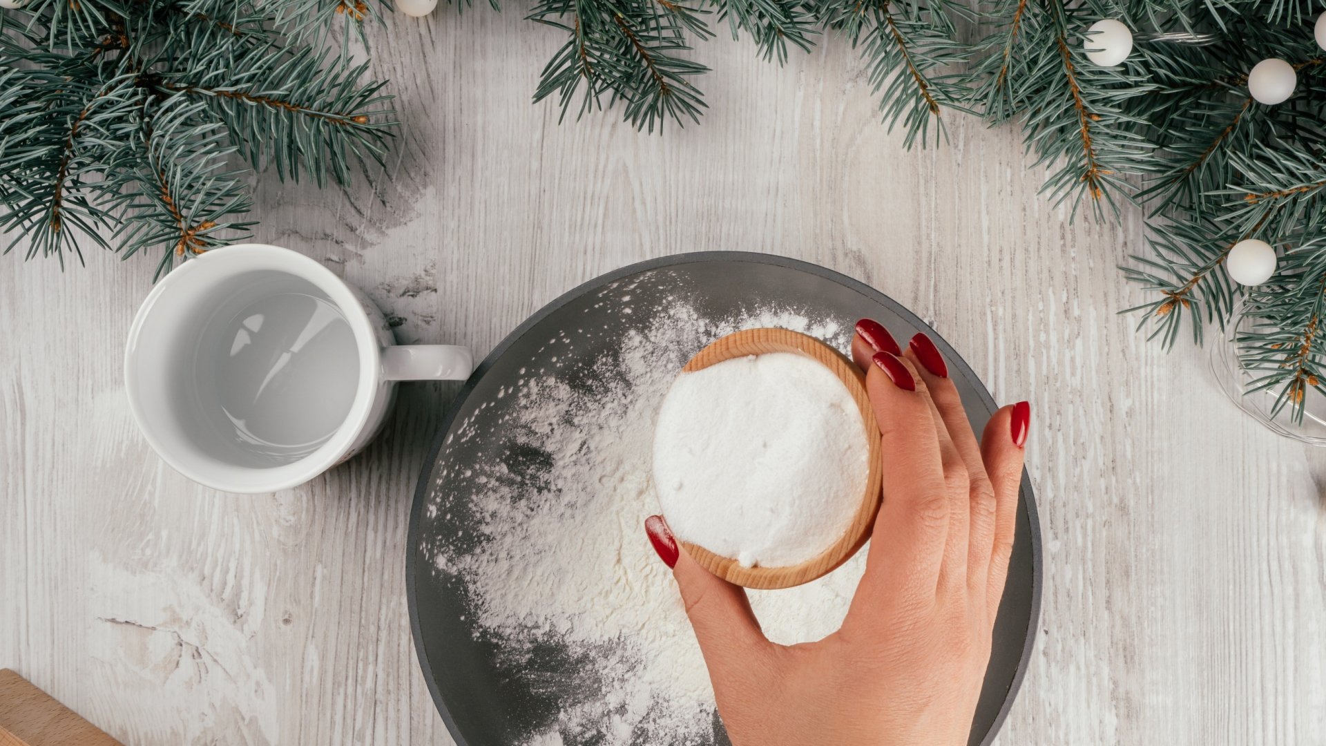 Karácsonyfadísz szódabikarbónából